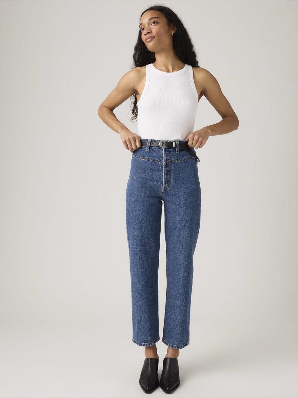 Levi’s Ribcage Western Yoke Jeans